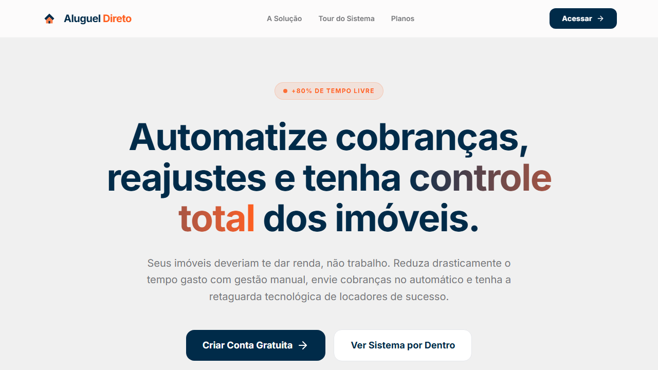 Aluguel Direto — Gestão de Imóveis