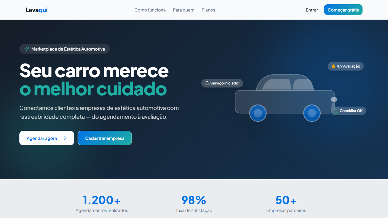 Lavaqui — Marketplace de Estética Automotiva